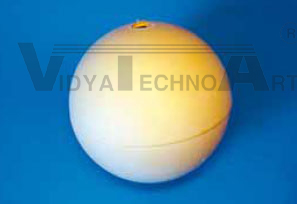 Generic hollow sphere, two parts, 7 mm, rubber